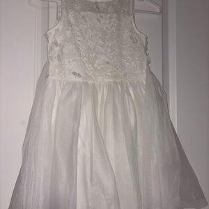 Cat & Jack White Floral Lace Dress